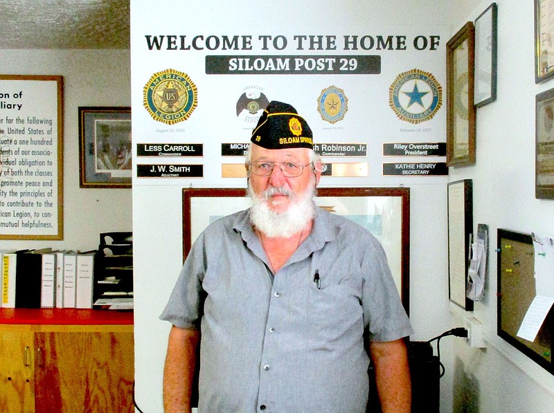 Marc Hayot/Herald-Leader Less Carroll assumed the role of post commander for American Legion Post 29 replacing Stuart Reeves. Carroll previously served as commander from 2015-2016 and 2016-2017. Carroll said he wanted to help veterans by helping the community.