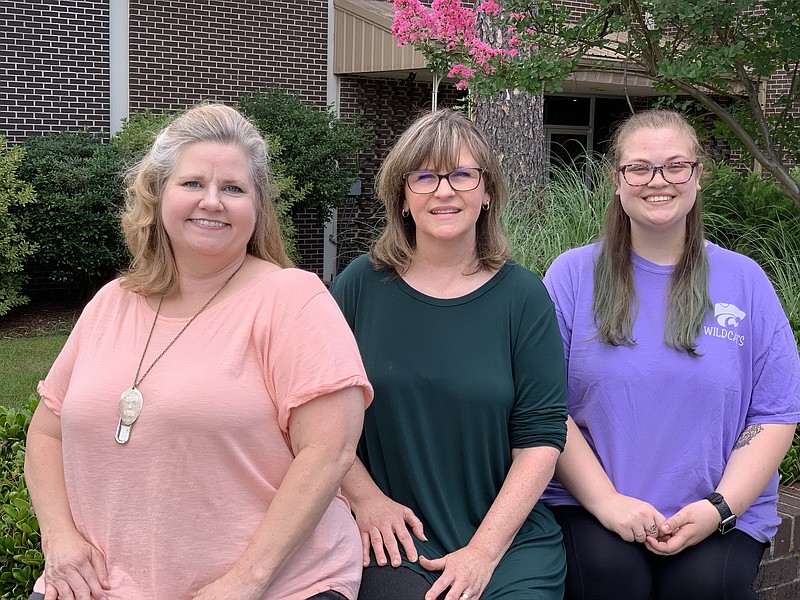 The directorial team for SAAC’s fall Drama Club production of Disney’s “Frozen JR” include, from left to right, Lynn Gunter, director; Cassie Hickman, music director and Hannah Davis, Assistant Director. The show is scheduled for December with auditions in August. (Contributed)