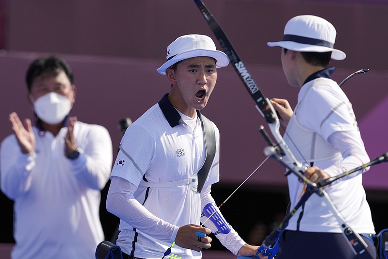 South Korea wins gold in archery's mixed team Olympic debut | Hot ...