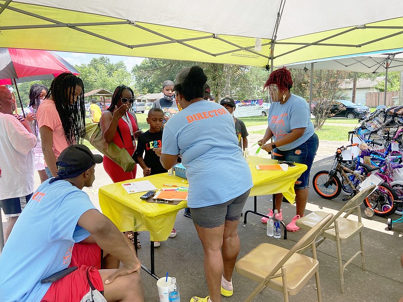 The sixth annual Youth Explosion was held at the J.C. Jeffries Park on Belmont Drive Saturday afternoon from 1 until 3 p.m. About 350 adults and kids attended. (Special to The Commercial/Deborah Horn)