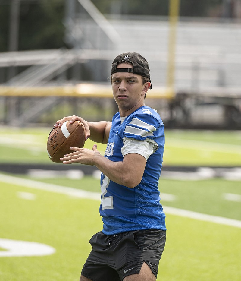 All-Conference quarterback Chase Watts is back again to lead a Paris team that finished 11-2 last season. Watts passed for over 2,000 yards and 40 touchdowns as a junior. (NWA Democrat-Gazette/Spencer Tirey).