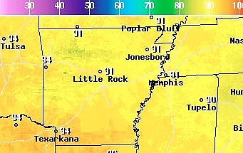 According to the National Weather Services, temperatures are expected to be in the high 90s this afternoon.