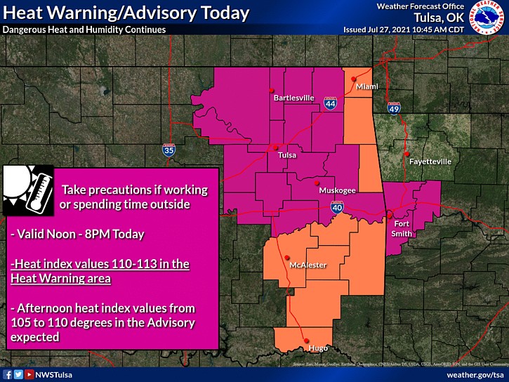 Forecasters warn of afternoon heat in River Valley | Northwest Arkansas ...