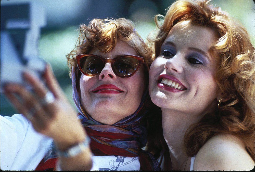 Gena Davis and Susan Sarandon in Thelma and Louise