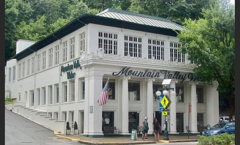 Mountain Valley Spring Water’s visitor center is north of Bathhouse Row in Hot Springs. (Special to the Democrat-Gazette/Marcia Schnedler)