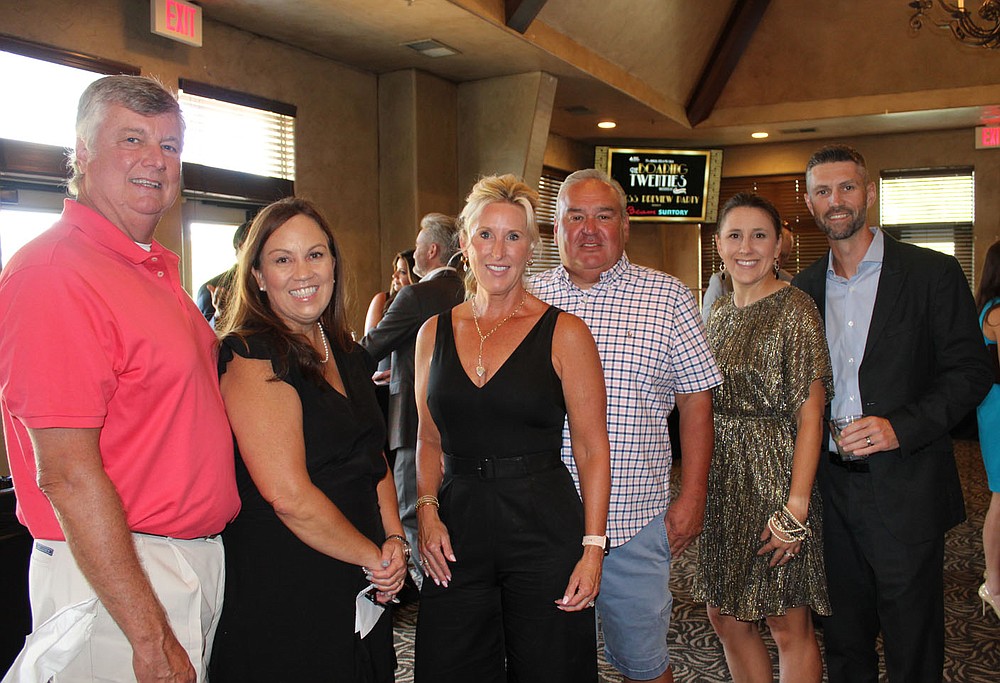 Scott and Tammy Stephens (from left), Carol and Tracey Johnson and Melissa and David Steeves help support the American Diabetes Association.
(NWA Democrat-Gazette/Carin Schoppmeyer)