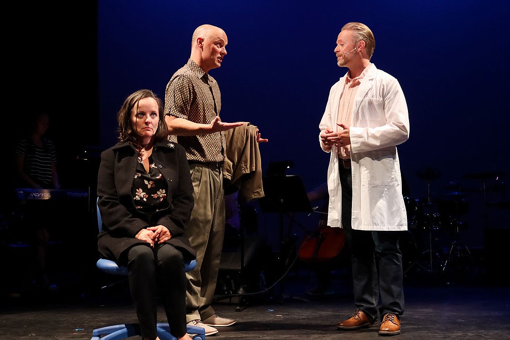 “The actors playing Diana and Dan are so completely tuned into their roles,” says Brandon Hamilton (right), who plays the parts of two doctors. “Every single one of these beautiful performers brings authenticity to their roles.”

(Courtesy Photo/Alex Andrews)