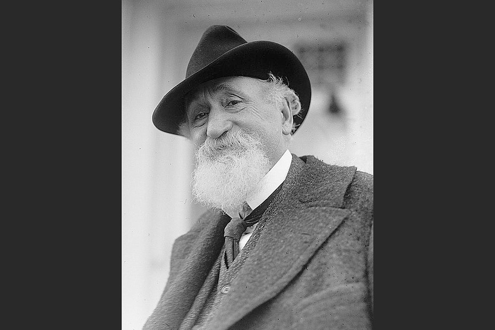 Famous as the inventor of smokeless gunpowder and other explosives, Hudson Maxim in 1922 was an American celebrity scientist. (Library of Congress, Prints & Photographs Division [LC-F8-18126])