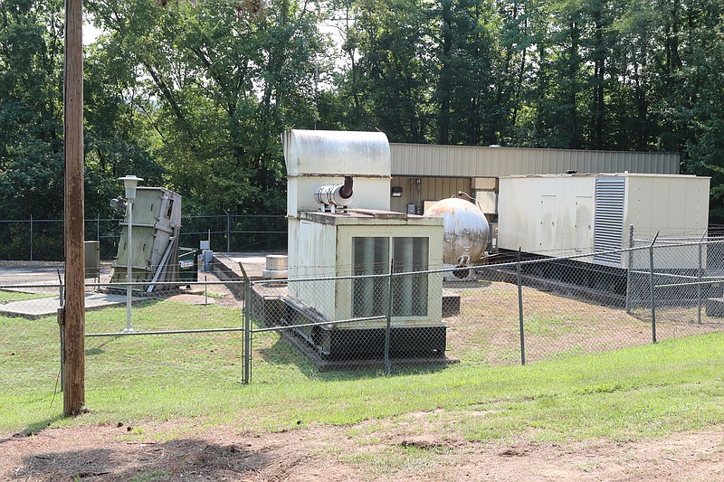 Stormwater entering the Gulpha Creek Basin of the regional wastewater system’s collection area can overwhelm the pump station on Catherine Heights Road, causing overflows at a nearby manhole. - File photo by The Sentinel-Record