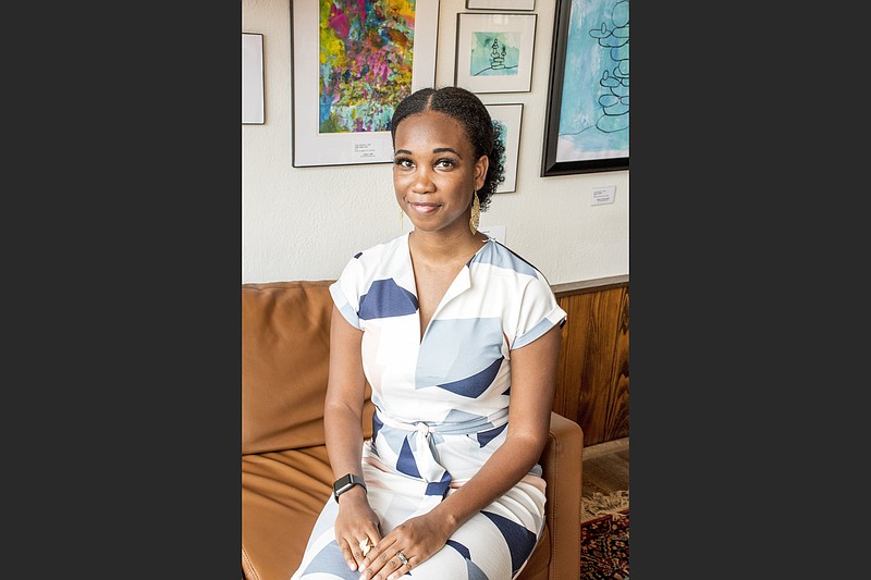 Little Rock author Ayana Gray’s debut novel, “Beasts of Prey,” will be published Tuesday by Putnam, an imprint of Penguin Random House. (Arkansas Democrat-Gazette/Cary Jenkins)
