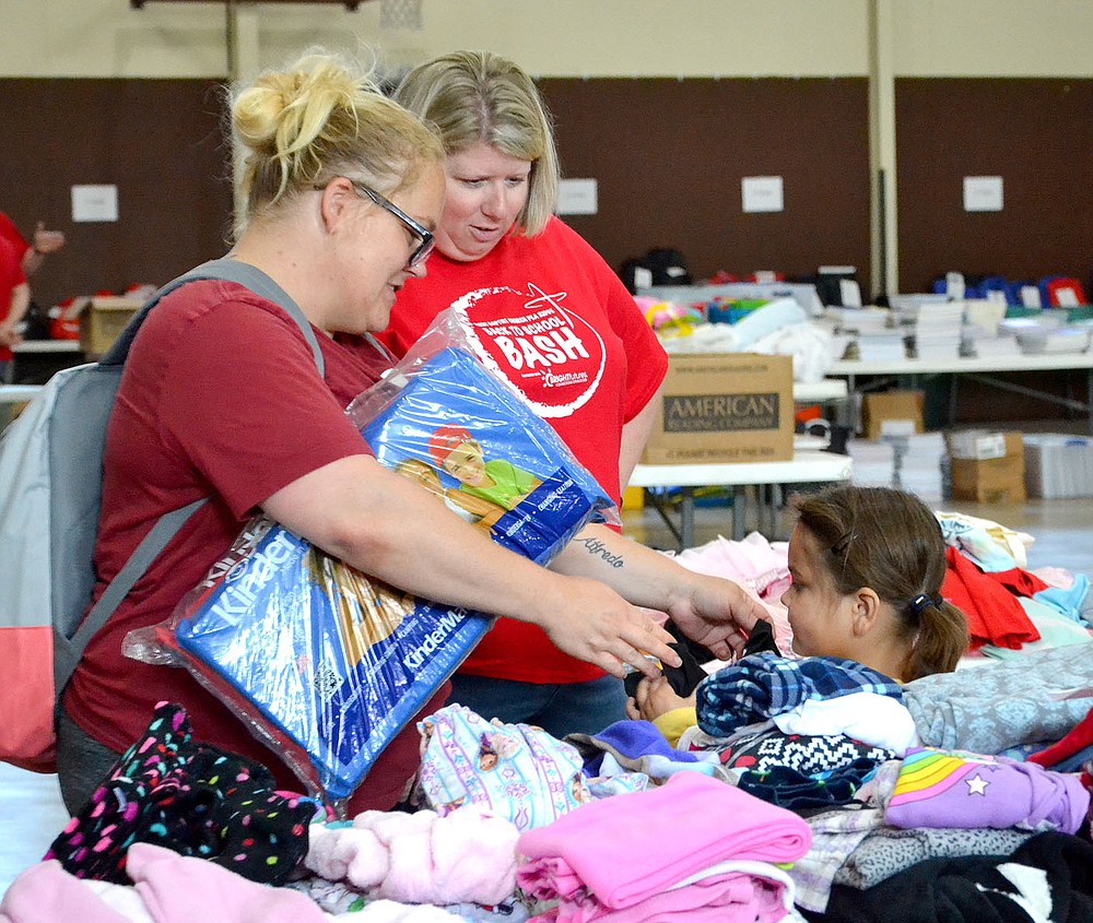 School Supplies Given To Children In Pea Ridge