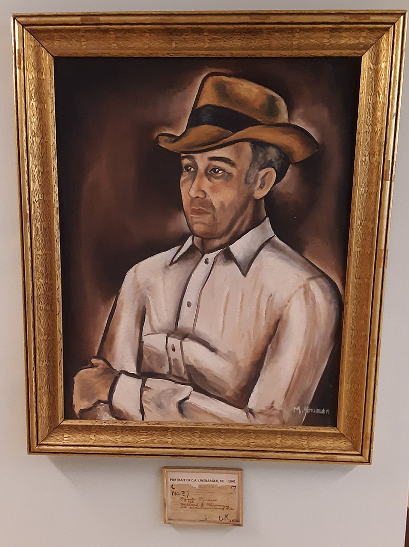 Bella Vista Historical Museum This portrait of C.A. Linebarger Sr. was completed in 1941 by artist Millard Krisman.