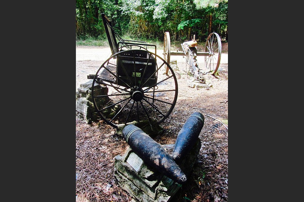 This replica of a smooth-bore Napoleon is like those deployed by the Confederates at the Battle of Marks’ Mills. (Special to the Democrat-Gazette/Marcia Schnedler)