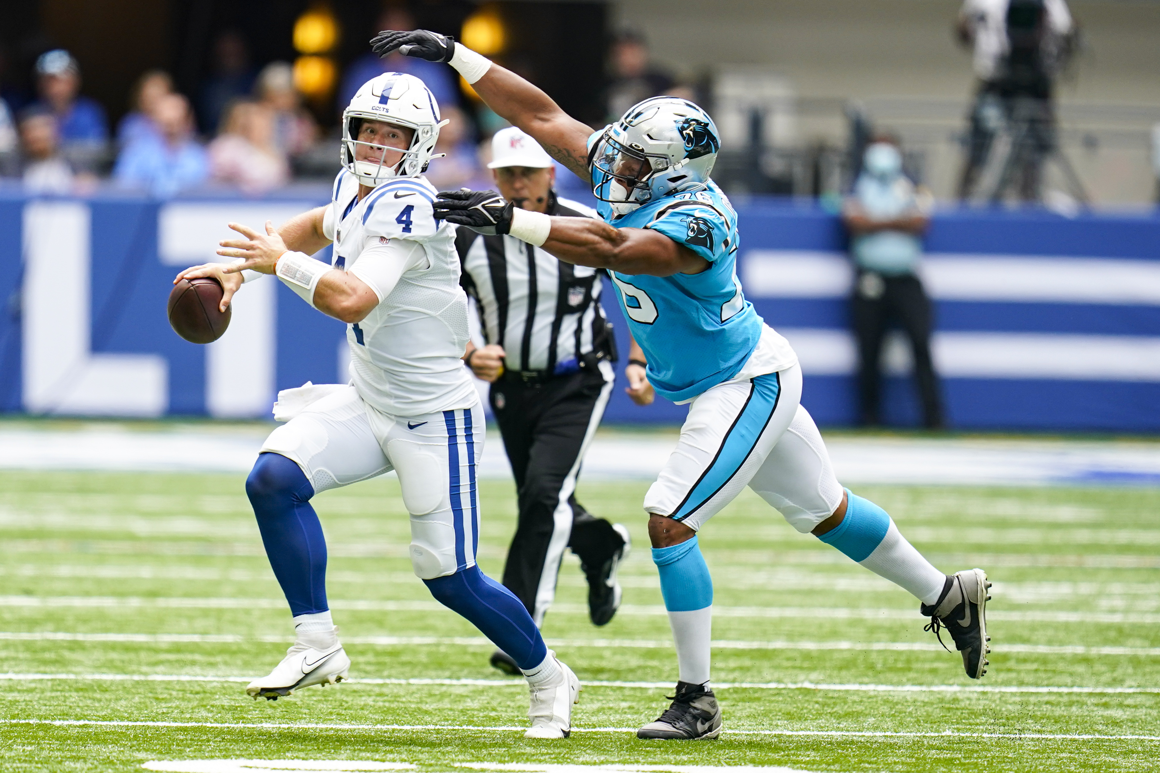 WATCH: Colts QB Sam Ehlinger throws first NFL touchdown pass