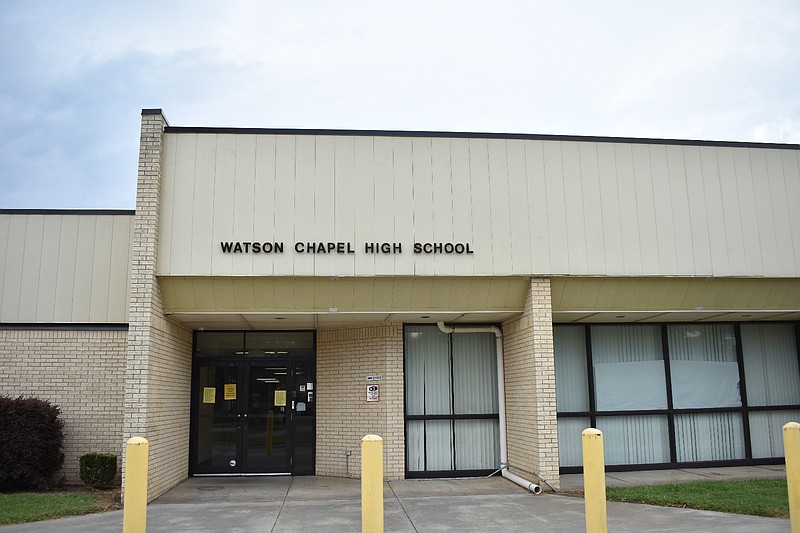 The entrance to Watson Chapel High School. (Pine Bluff Commercial/I.C. Murrell)