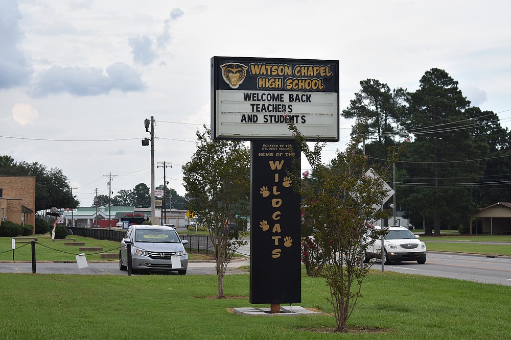 A Watson Chapel High School marquee. (Pine Bluff Commercial/I.C. Murrell)