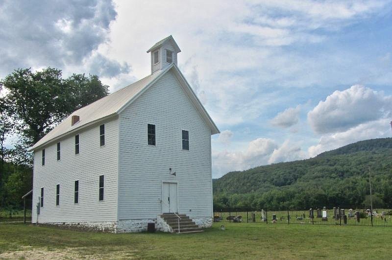 Boxley Baptist Church is a much-photographed site in Boxley Valley Historic District. (Special to the Democrat-Gazette/Marcia Schnedler)
