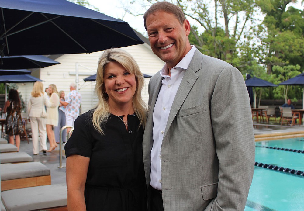 Sue and Charles Redfield enjoy the BFF opening reception.
(NWA Democrat-Gazette/Carin Schoppmeyer)