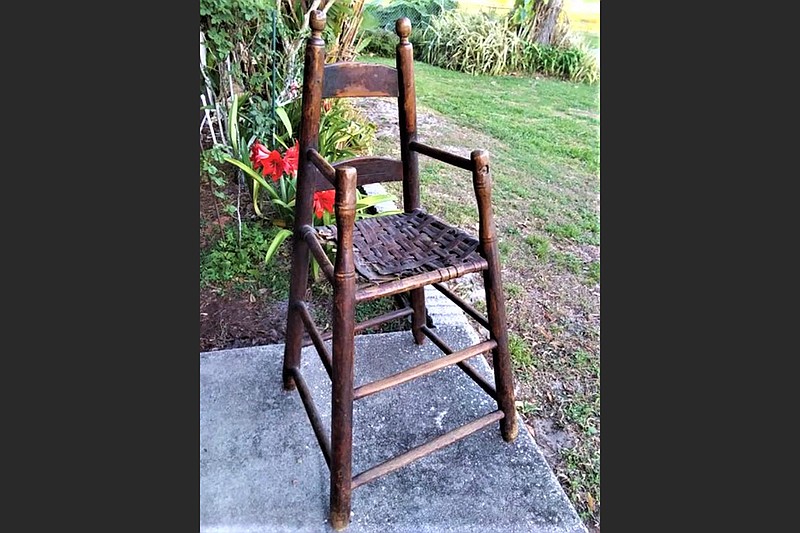 This primitive highchair was originally used for a young child at dinner. (Reader submitted/TNS)
