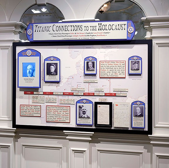 Connections between the doomed ocean liner Titanic and the Holocaust were revealed by research at the Titanic Museum Attraction.
(Courtesy Photo)