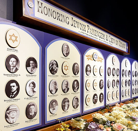 There were 69 known Jewish people aboard the Titanic — 31 in First Class; 13 in Second Class; 23 in Third Class; and two crew members. Of those passengers, 17 from First Class survived, three from Second Class and 10 from Third Class; both crew members died.
(Courtesy Photo)