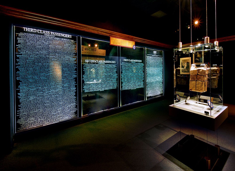 Museum visitors can pay their respects to the 2,228 passengers and crew of the Titanic. Only 705 survived the disaster in 1912. Each guest is assigned a boarding pass when he enters the museum and finds out at the conclusion of the tour whether that passenger survived.
(Courtesy Photo)