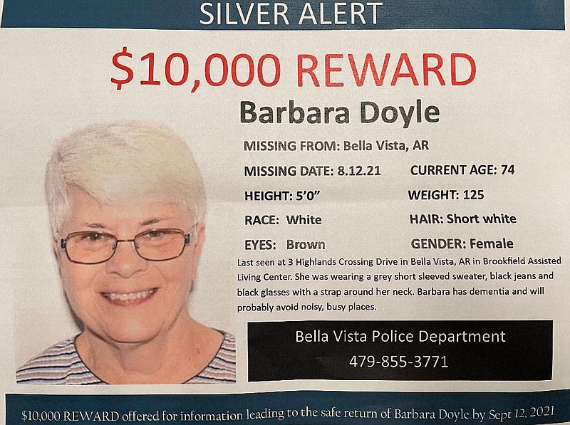 Reward offered in search for Bella Vista woman The Arkansas Democrat