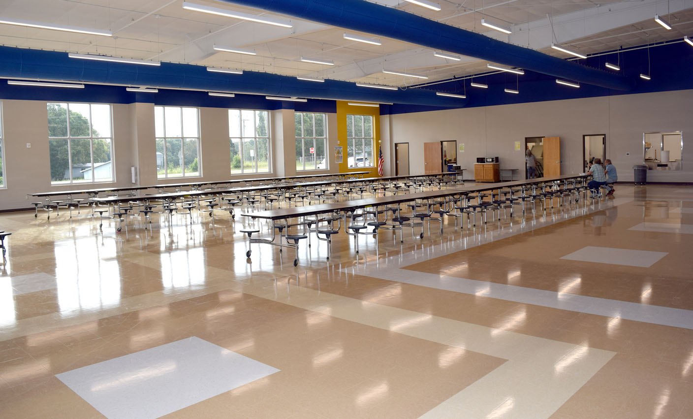 High school cafeteria used for first time