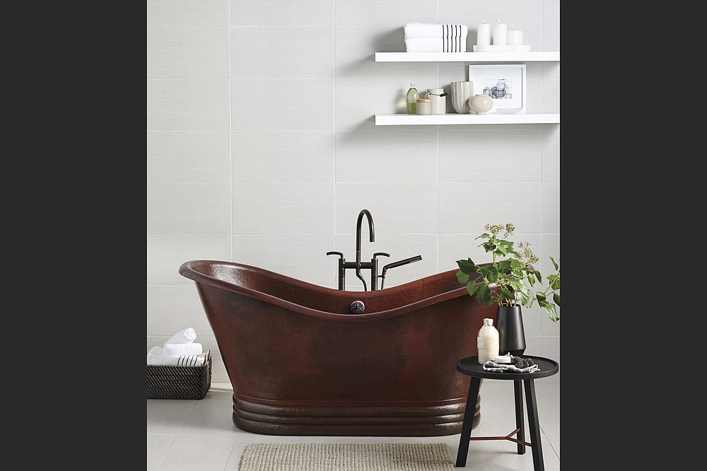 Native Trails Aurora 72 bathtub in Antique Copper (Native Trails via AP)