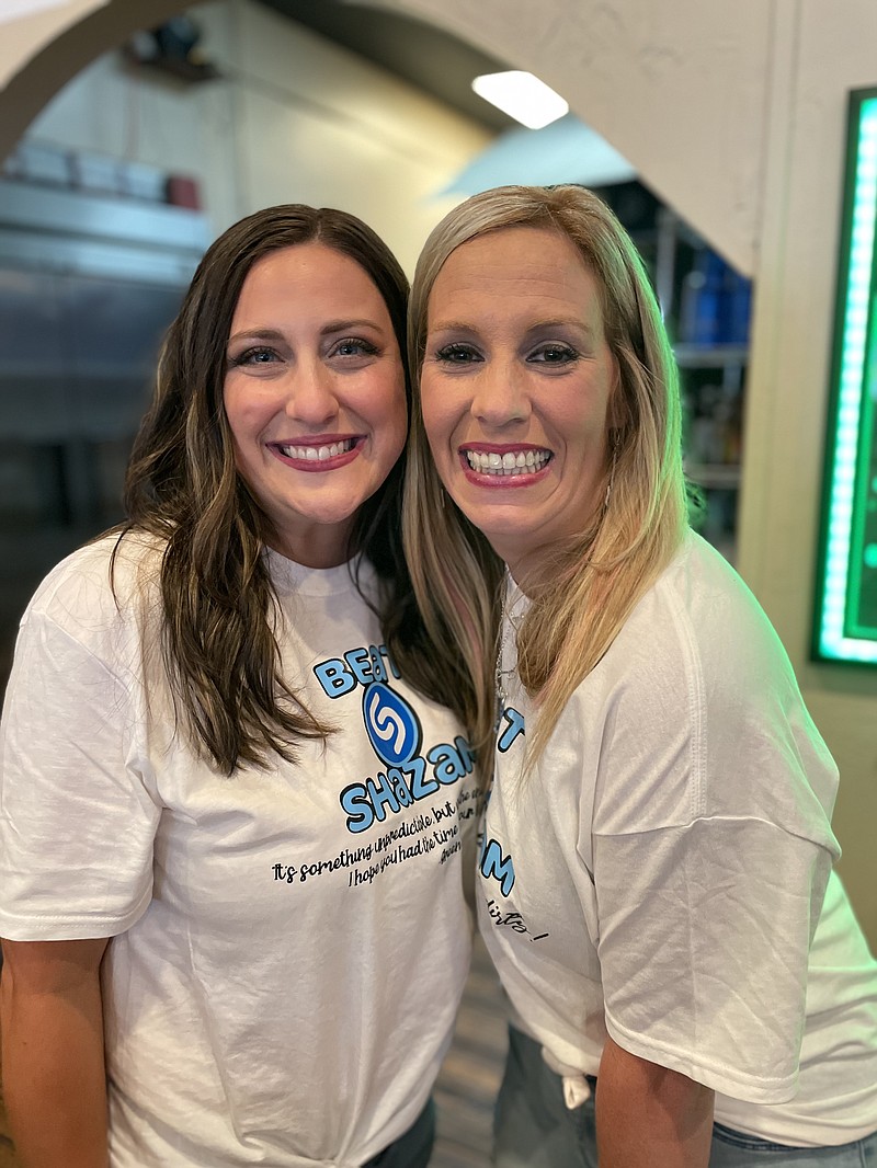 Carisa Owen, left, and Emily Barker recently competed in the Fox game show "Beat Shazam." They were expecting $49,000 in winnings after the show's finale premiered last week. (Melanie Crumpler/Special to the News-Times)