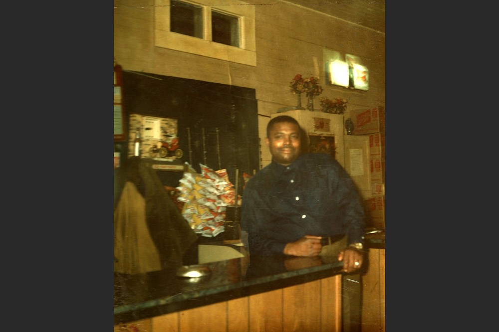 This photo, provided by Yvette Johnson of Booker Wright in Booker’s Place in Greenwood, Miss., shows the bar and restaurant he opened with money saved from his many years of working at Lusco’s. Wright scandalized the town in 1966 when an NBC News documentary about racism in the Delta included footage of him speaking frankly about what it was like to be a Black waiter in the Jim Crow-era South. (Courtesy of Yvette Johnson via The New York Times)