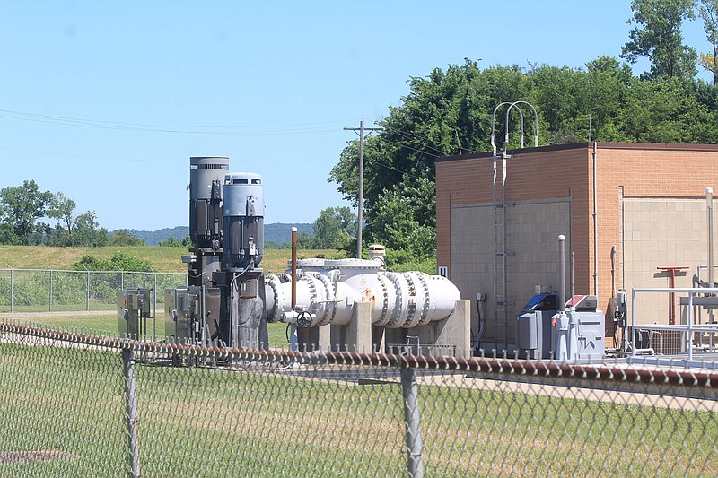 Equipment at the P Street Wastewater Treatment Plant in Fort Smith is seen in June.