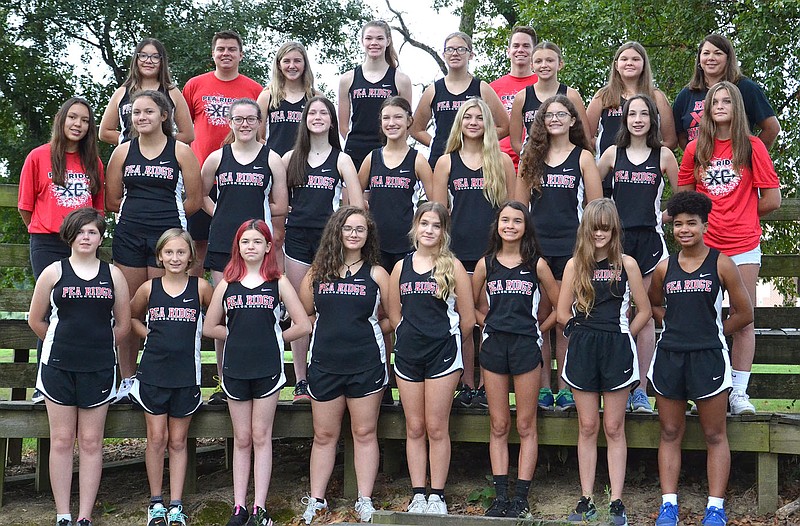 Pea Ridge Blackhawks Junior High girls cross country team