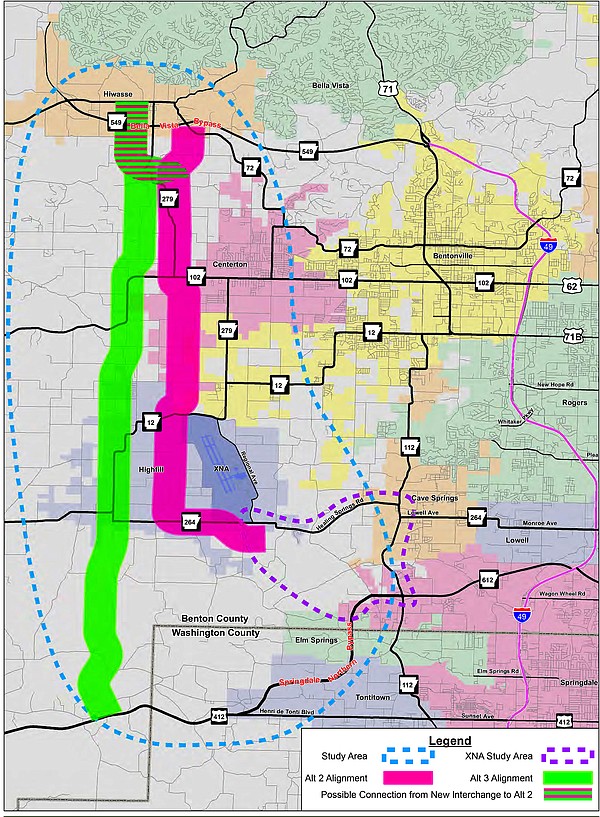Benton County Precinct Map Highway Department Holding On Public Meeting On Northwest Arkansas Western  North-South Connector