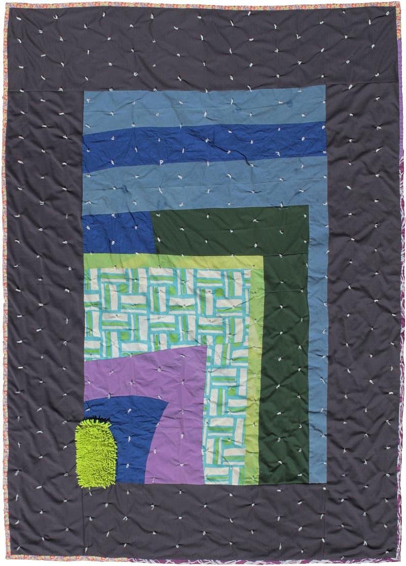 James Matthews, Railroad Right-of-Way (Carwash Mitt Log Cabin), Found material 72" x 96" 2020 is part of the "Unbroken Circle" exhibit at Historic Arkansas Museum.
(Special to the Democrat-Gazette/James Matthews)
