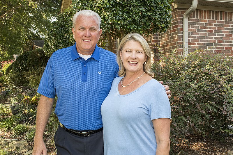 Deena Burnett-Bailey with her husband Rodney Bailey 09/01/2021 in Little Rock (Arkansas Democrat-Gazette/Cary Jenkins)