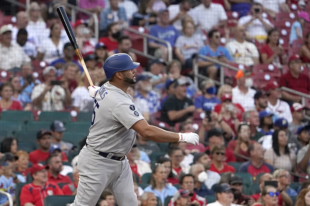 Watch: Albert Pujols hooks up Dodgers fan with his bat during game