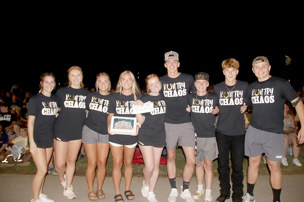 LYNN KUTTER ENTERPRISE-LEADER
Kuntry Chaos won first place with a record 585 points, out of a possible 600 points, in the 2021 Peggy Parks Memorial Square Dance Competition at the Clothesline Fair.