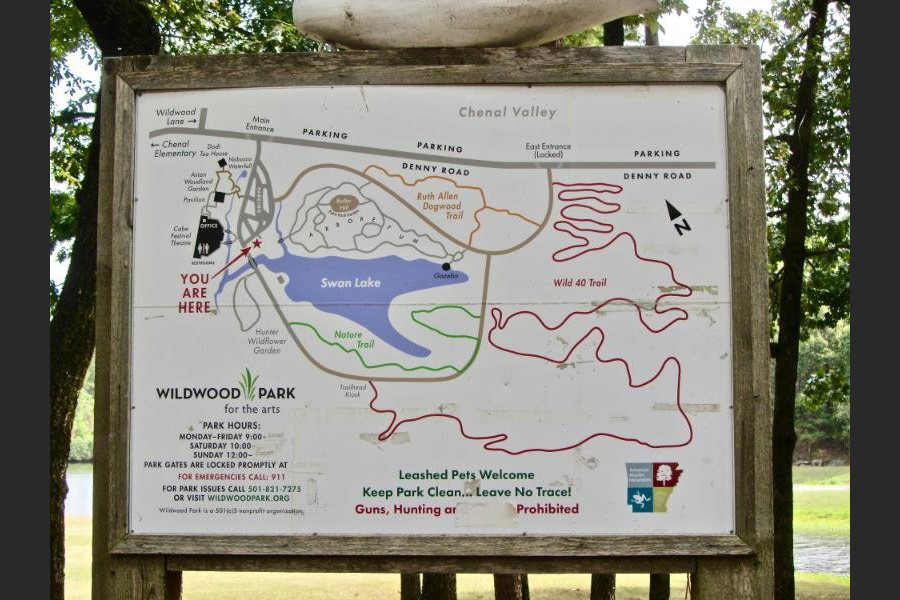 Wildwood Park Trail Map Arkansas Sightseeing: Wildwood's Expansive Gardens Offer Trails, Diverse  Flora