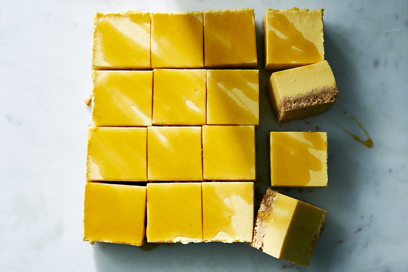 No-Bake Melon Cheesecake Bars (The New York Times/David Malosh)