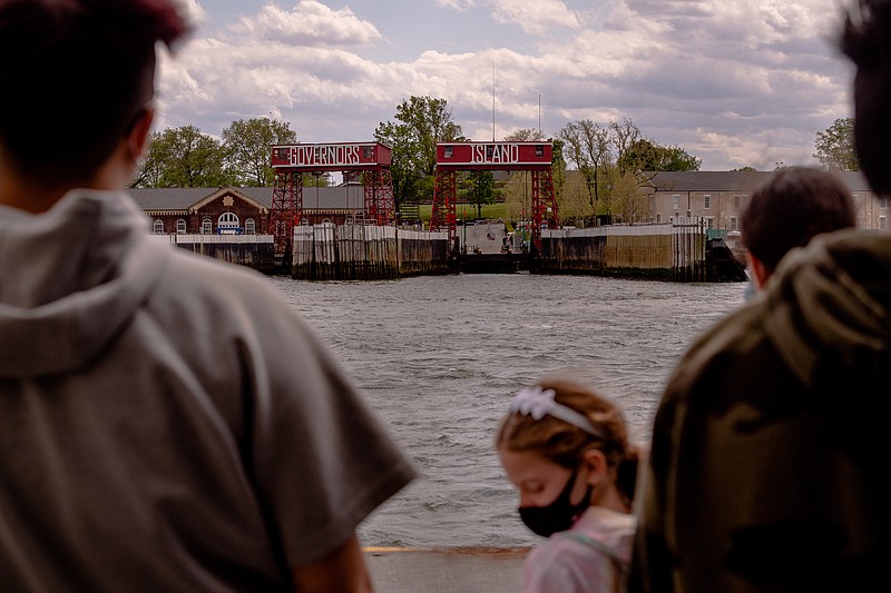 Visitors to the Climate Museum can access Governors Island via ferry. (Photo for The Washington Post/Hilary Swift)