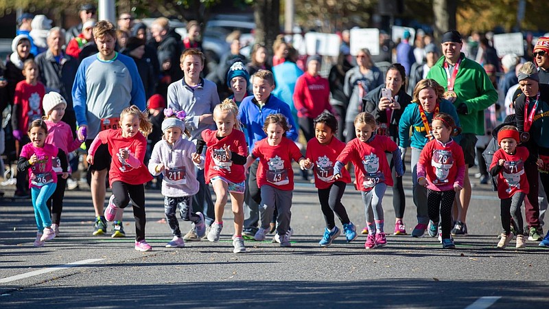 The Squirt Race start line in 2019 Spa Running Festival. - Submitted photo