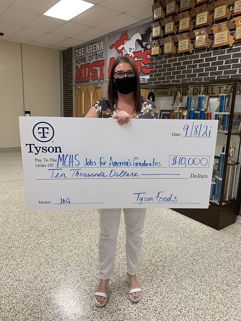 Tyson Foods Presents 10,000 Grant to MCHS JAG Program