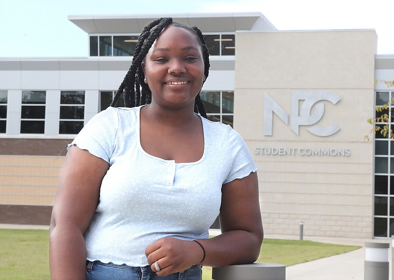 National Park College student Yolanza Ford was recently awarded the Kristy Carter Book scholarship. - Photo by Richard Rasmussen of The Sentinel-Record
