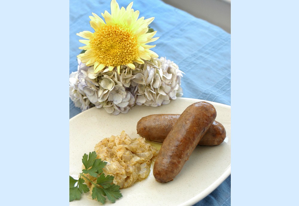 Braised Sausage With Caramelized Onions (Democrat-Gazette file photo)