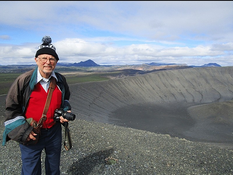 Photo courtesy of Southern Arkansas University
Dr. Leo Carson Davis is seen here in Iceland.