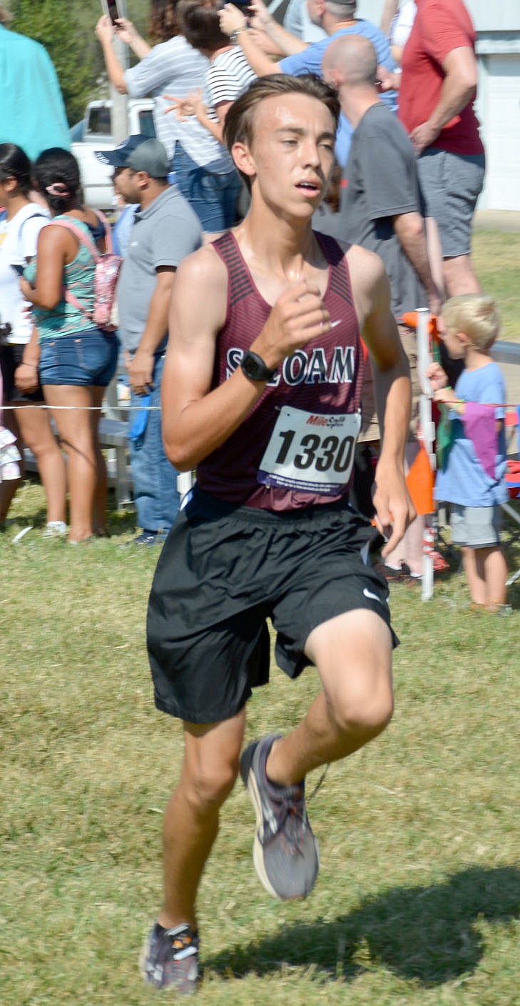 Graham Thomas/Herald-Leader
Tommy Seitz was the Siloam Springs junior high cross country team's top finisher in the Panther Cross Country Classic on Saturday.