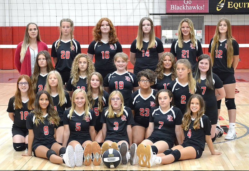 Junior High Pea Ridge Lady Blackhawk volleyball 2021