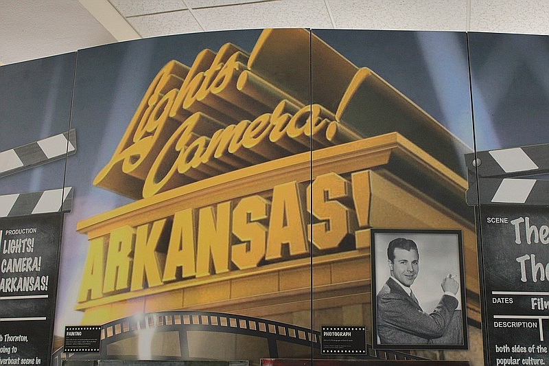 The SouthArk Library is currently hosting the exhibit "Lights! Camera! Arkansas!" which highlights the state's role in filmmaking. The Library has also borrowed items from the local Michael G. Fitzgerald Collection. (Photos by Caitlan Butler/News-Times)