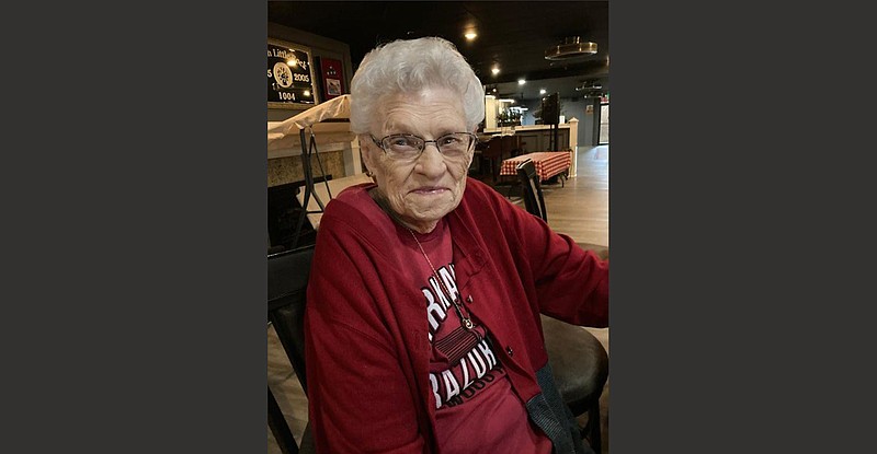 Irene Hale, 98, of Mayflower, was one of the first women to join the Elks Lodge, which had an exclusively male membership for many years. She had been a volunteer there for decades before that. “I’ve got a lot of friends there,” she says. (Special to the Democrat-Gazette)